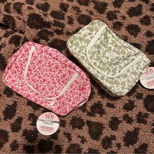 MHB VIRAL COSMETIC BAG SET - Pink and Green